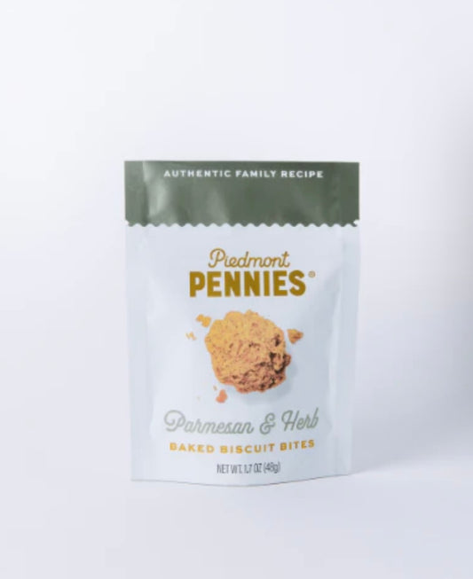 Piedmont Pennies Cheese Biscuit Bites - Parmesan & Herb