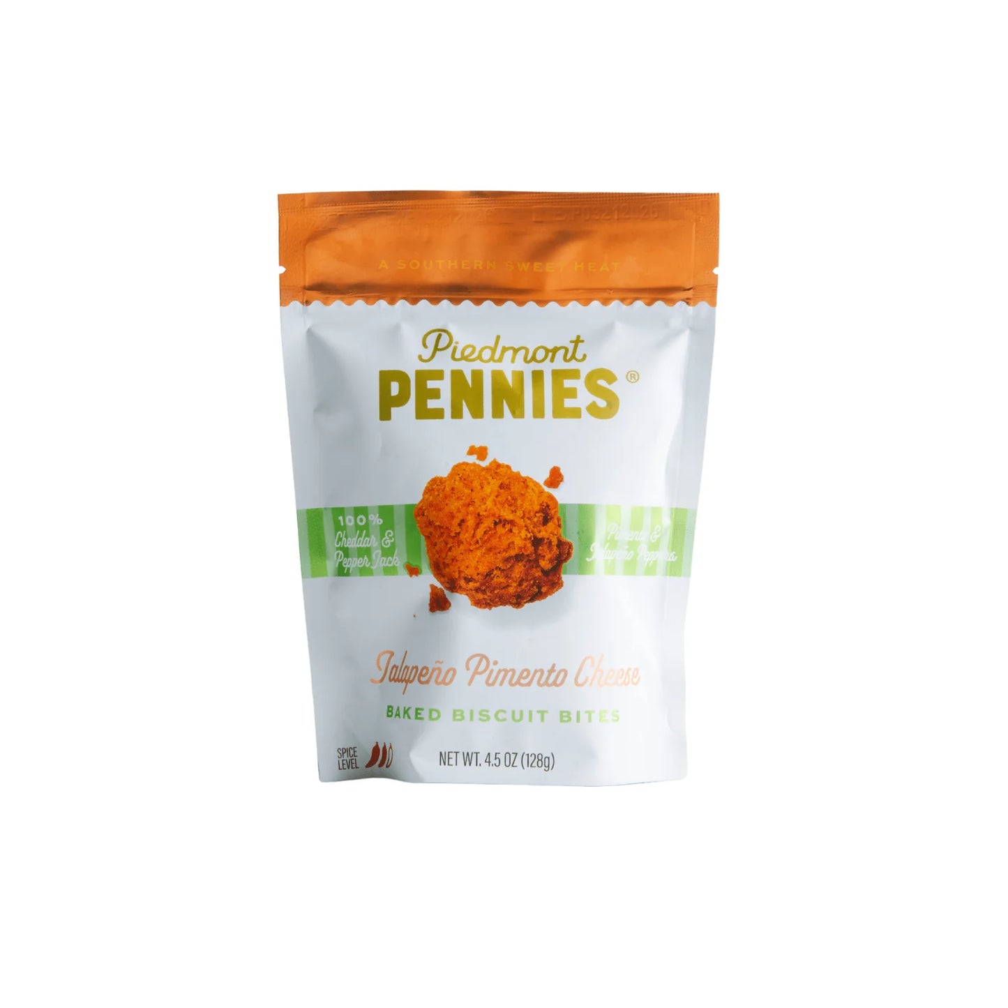Piedmont Pennies Cheesy Biscuit Bites - Jalapeño Pimento Cheese, Medium Bag