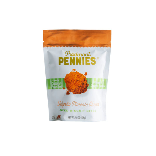 Piedmont Pennies Cheesy Biscuit Bites - Jalapeño Pimento Cheese, Medium Bag