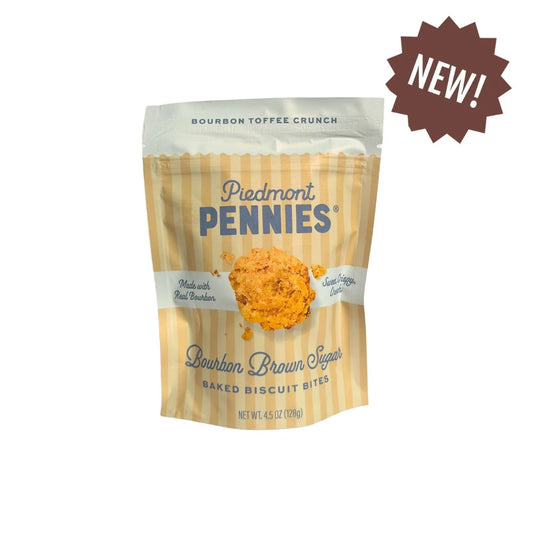 Piedmont Pennies Cheesy Biscuit Bites - Bourbon Brown Sugar, Medium Bag