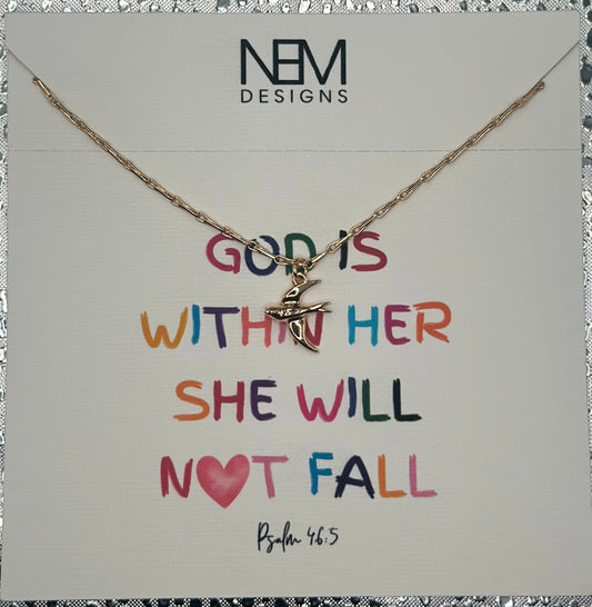 She Will Not Fall Necklace