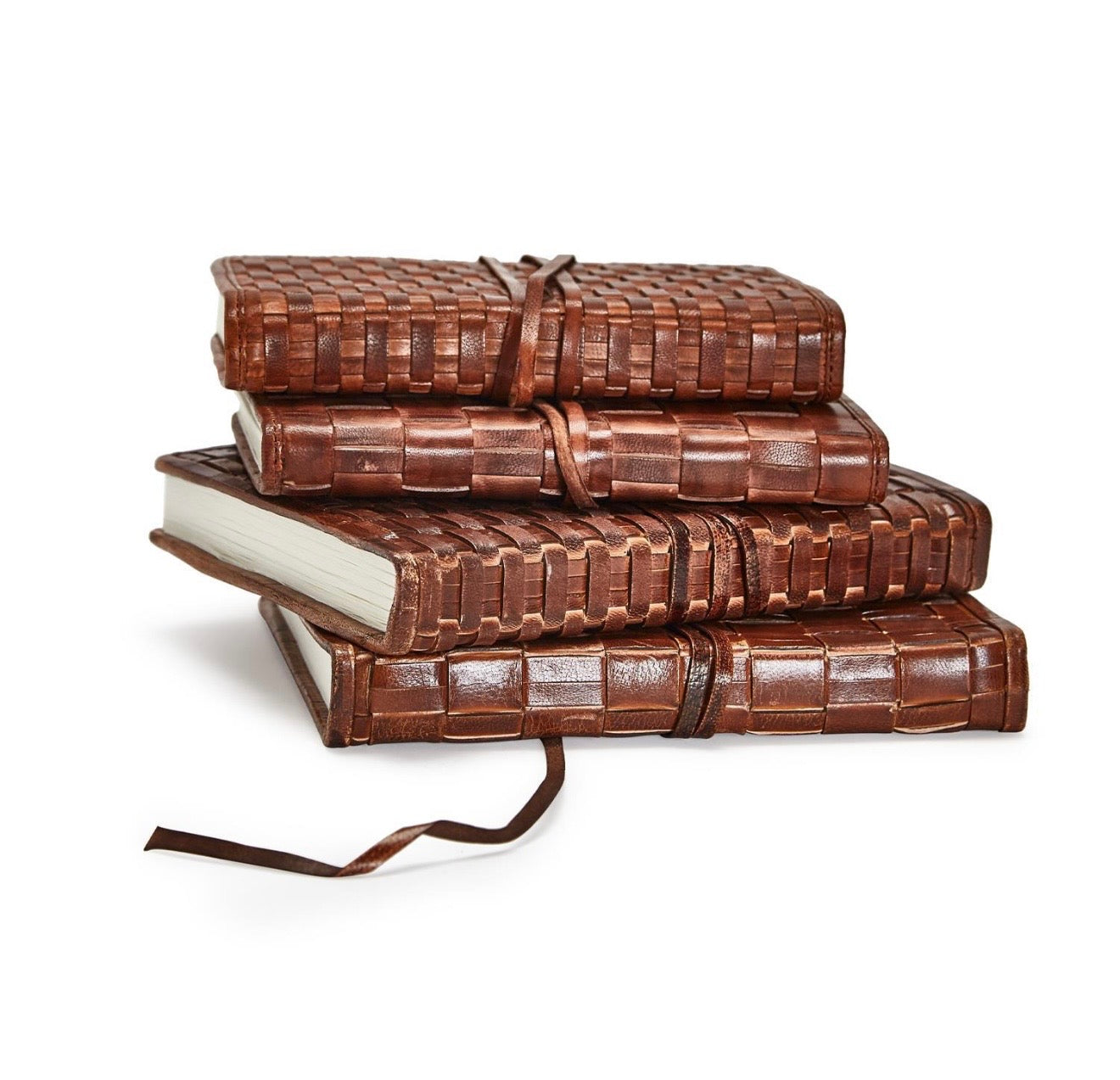 Woven Leather Journal, 2 Sizes
