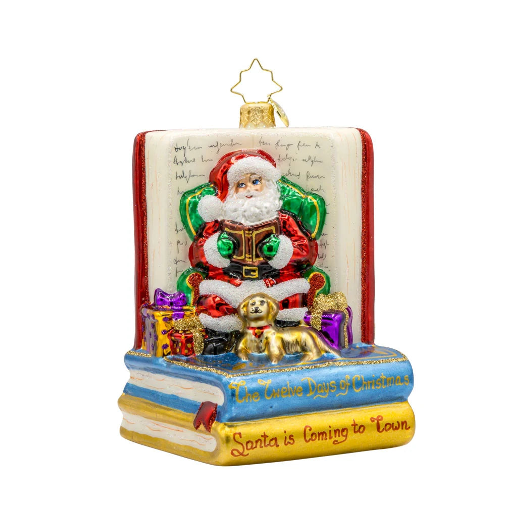 Christopher Radko Santa's Book Nook