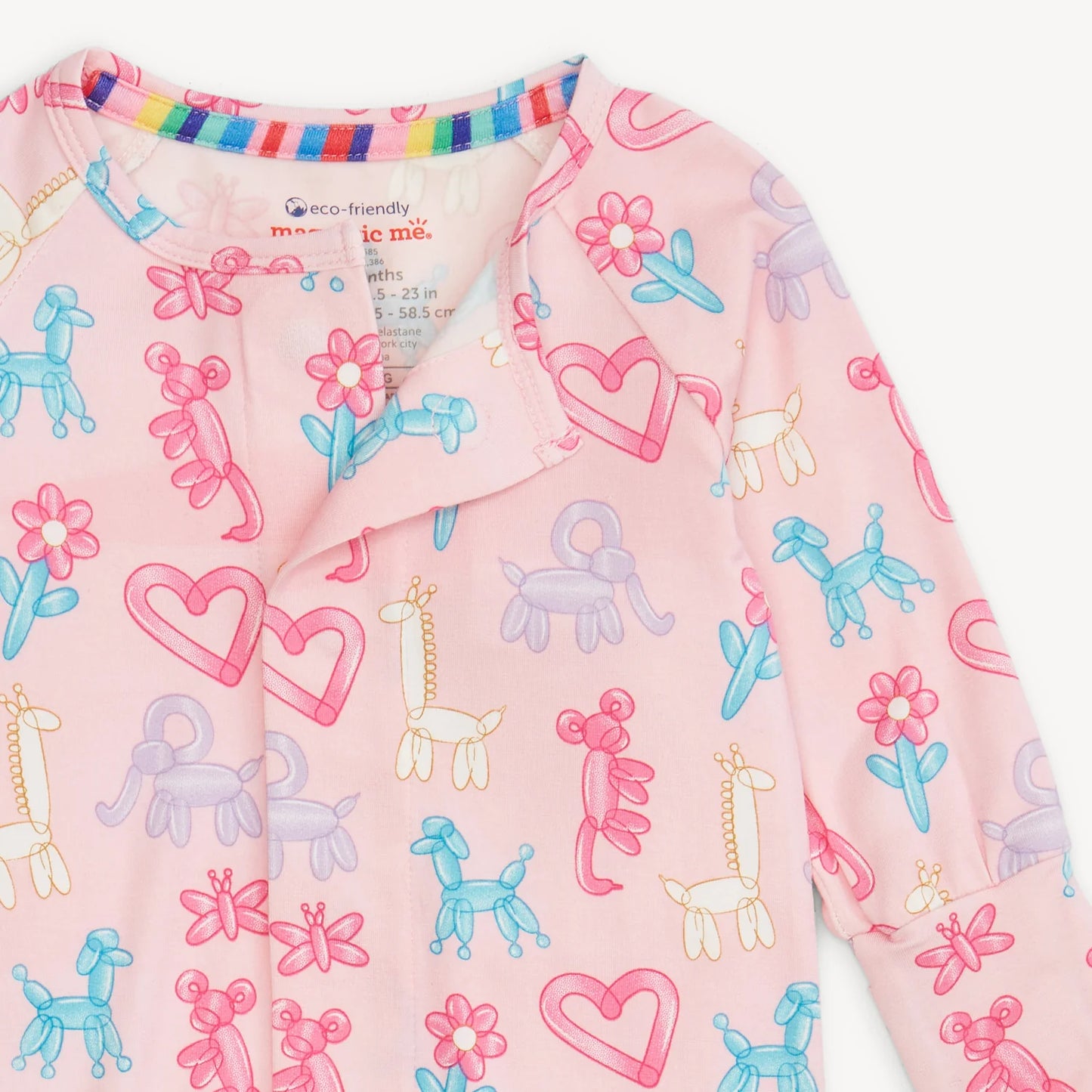 Pink Party Animals Glow in the Dark Magnetic Coverall