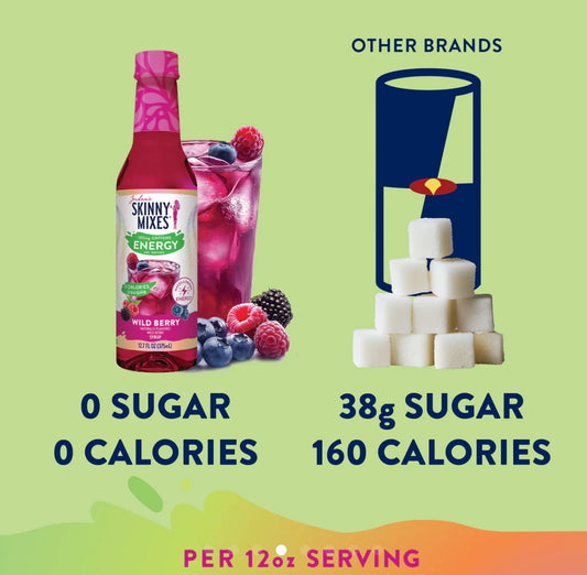 Sugar Free Energy Syrup Wild Berry