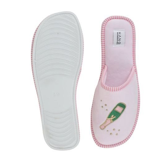 Foldable Travel Slippers, Champagne