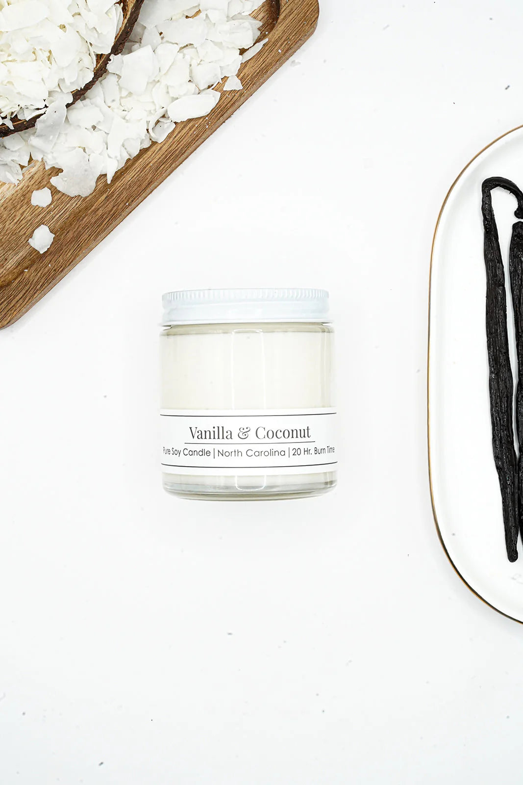 Vanilla & Coconut Candle, 4oz