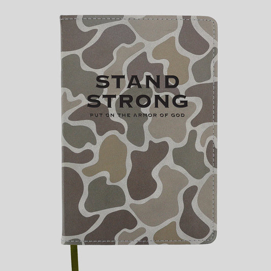 Men’s Faux Leather Journal - Stand Strong Camo