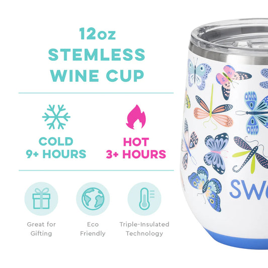 BUTTERFLY BLISS
Stemless Wine Cup 12oz