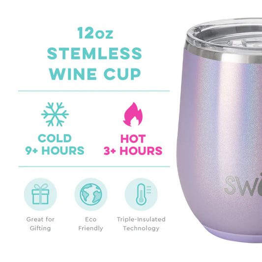 Shimmer Pixie Stemless Wine Cup 12oz