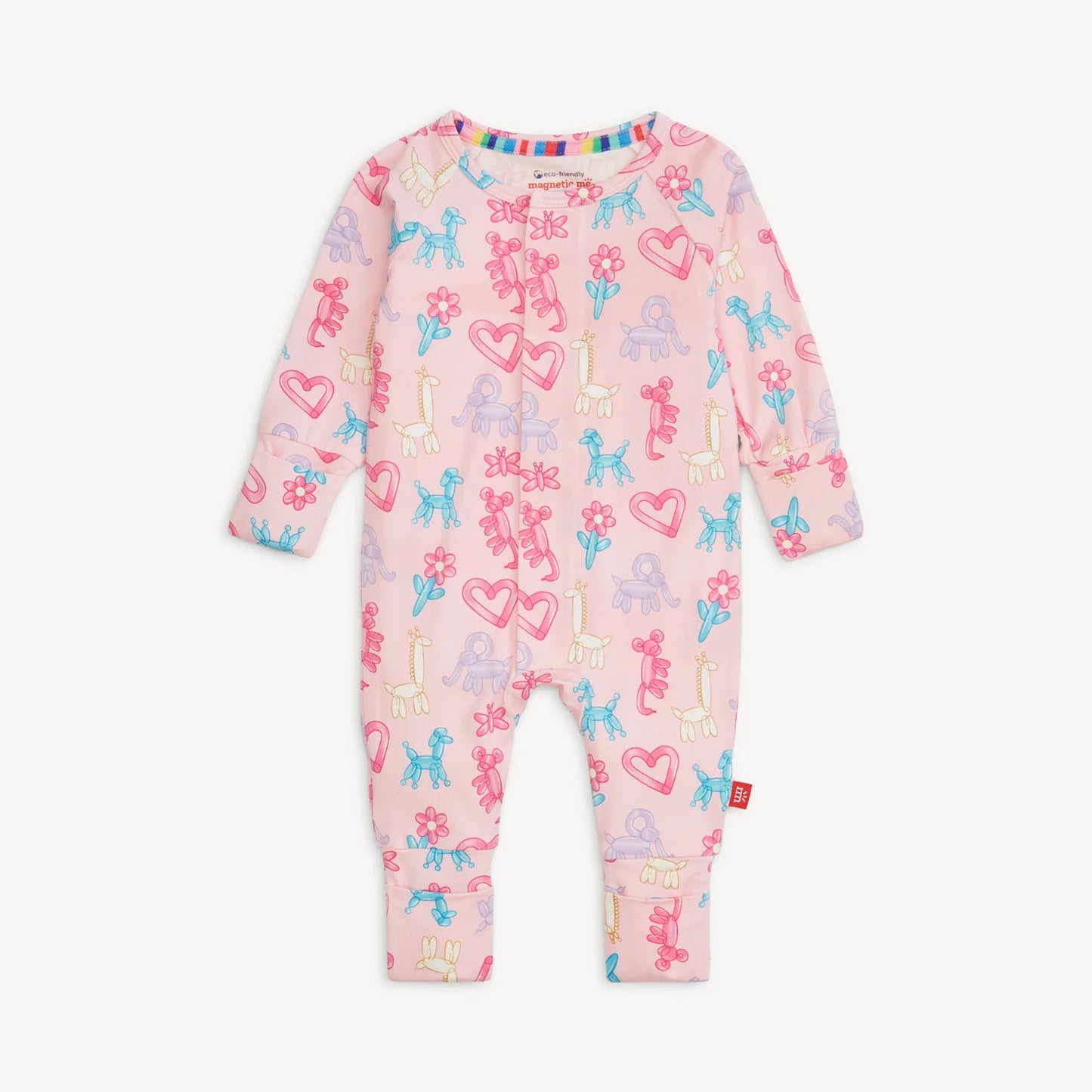Pink Party Animals Glow in the Dark Magnetic Coverall