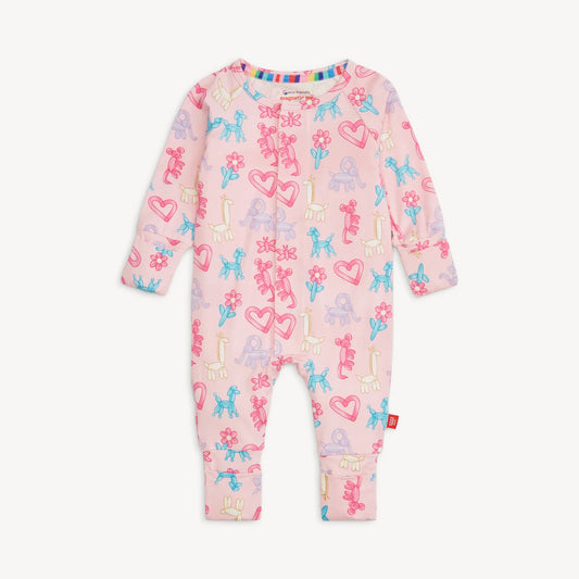 Pink Party Animals Glow in the Dark Magnetic Coverall