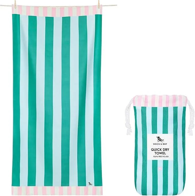 Cabana Beach Quick Dry Towel - Pastel Pier