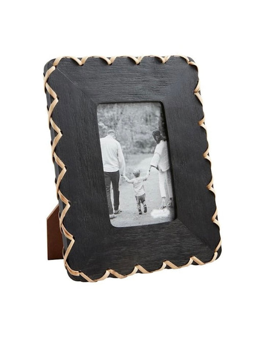 Black Braided Picture Frame, Small 4x6
