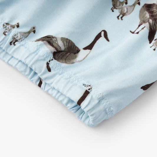 Miklbarn Newborn Gown + Hat Set Goose