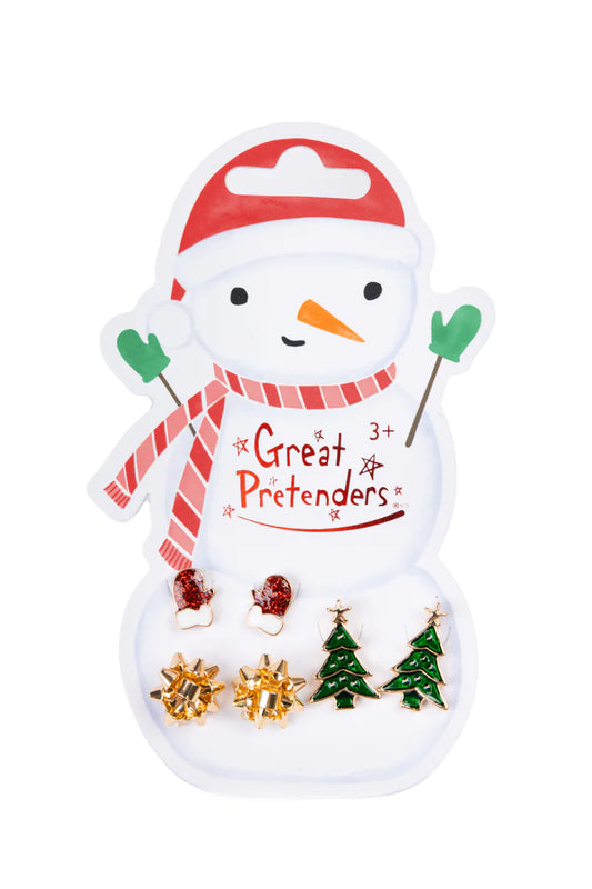 Snowman 3 Earring Set