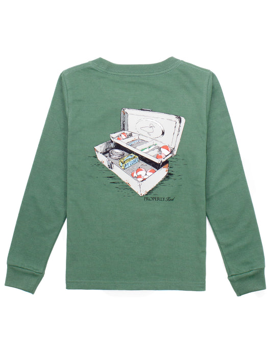 PT Youth Tackle Box LS Fern Green