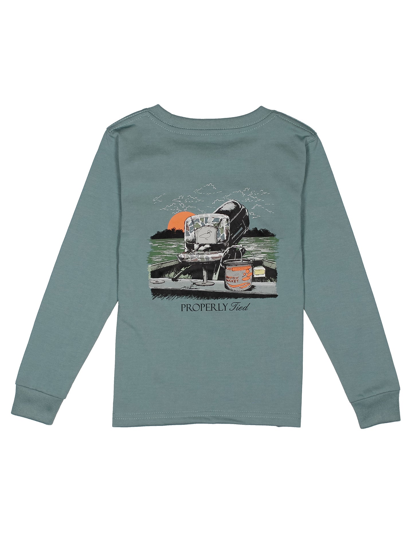 PT Youth Gone Fishin' LS Steel Blue