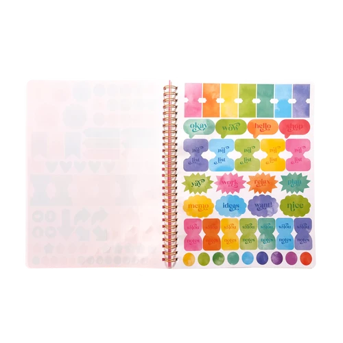 Artful Notes Reverse Coloring Notebook