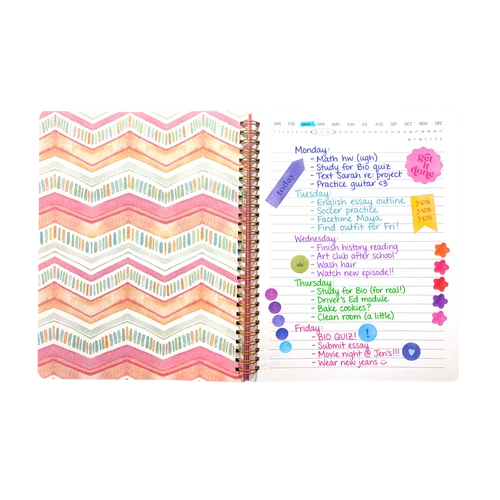 Artful Notes Reverse Coloring Notebook