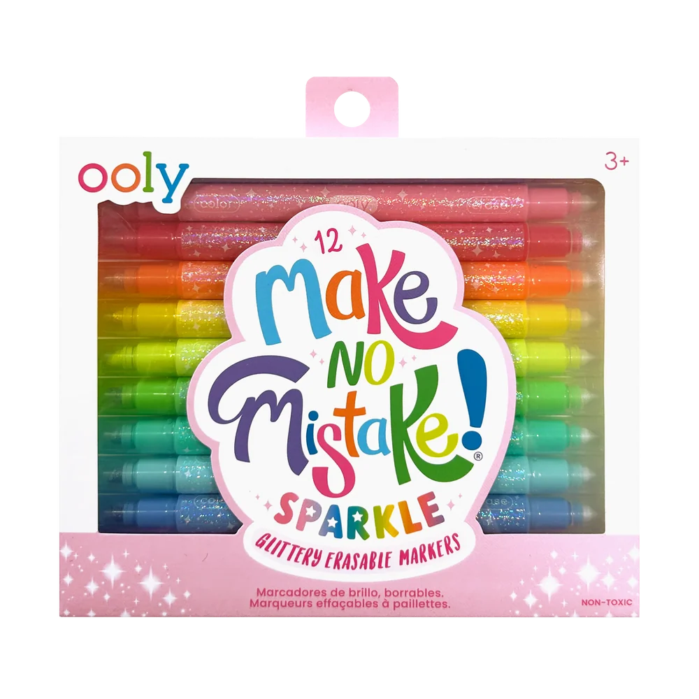 Make No Mistake! Glittery Erasable Markers
