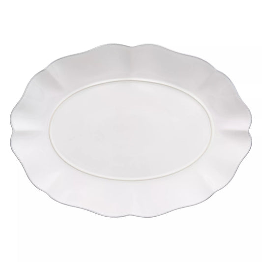 Rosa White Oval Platter