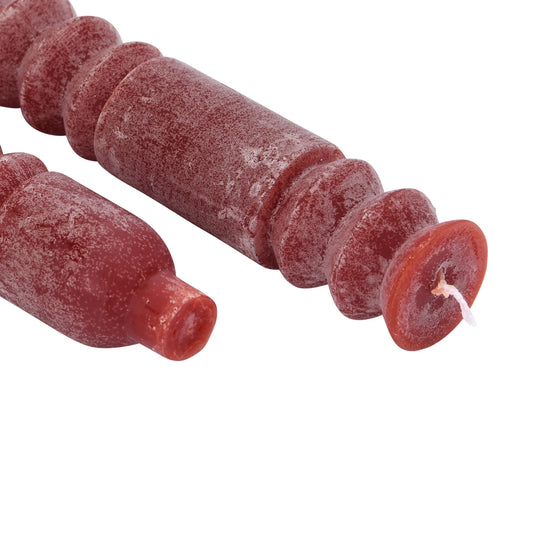 Unscented Totem Taper Candles, Red