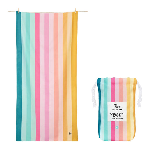 Cabana Beach Quick Dry Towel - Coastal Candy