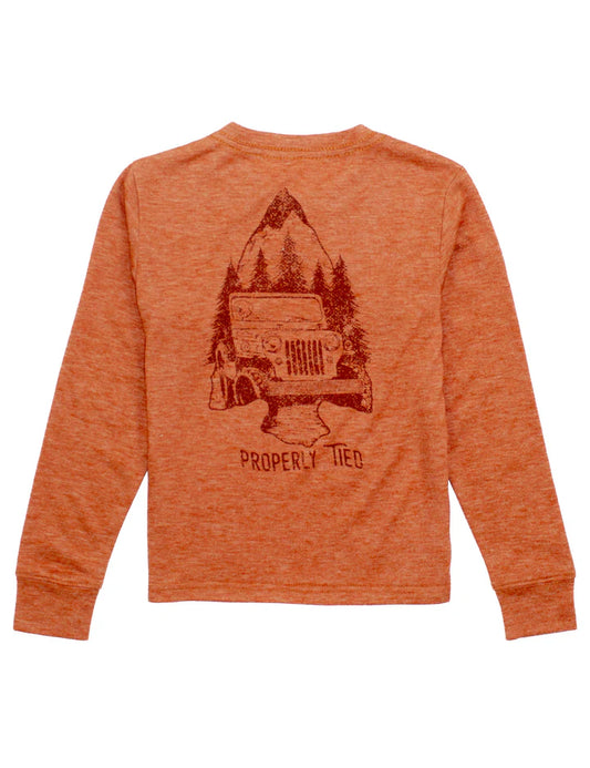 PT Youth Portland Pocket LS Arrowhead Adventure Sandstone