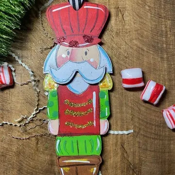 Red Nutcracker Ornament - Personalizable