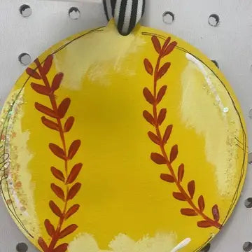 Softball Personalizable Ornament