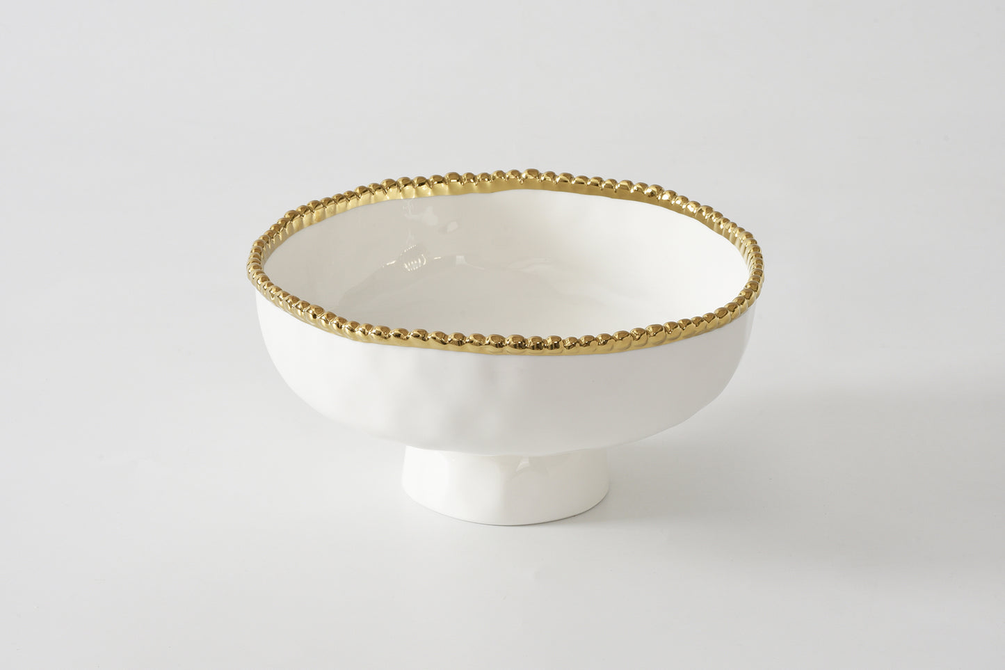 Pampa Bay Medium Footed Bowl Beaded