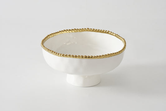 Pampa Bay Medium Footed Bowl Beaded