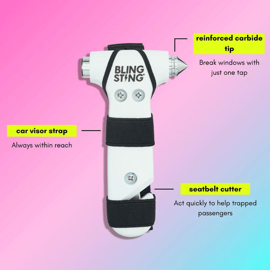Bling Sting Car Escape Hammer & Glass Window Breaker