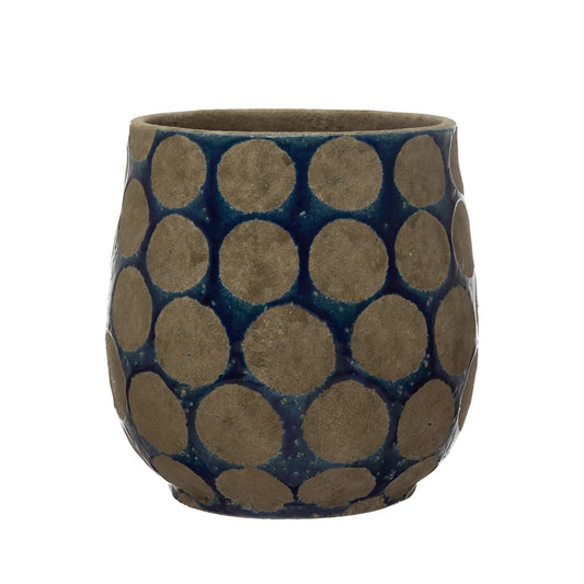 Blue Terra Cotta Planter