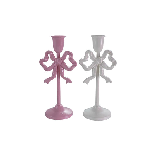 Cast Iron 10” Bow Taper Holder, 2 colors