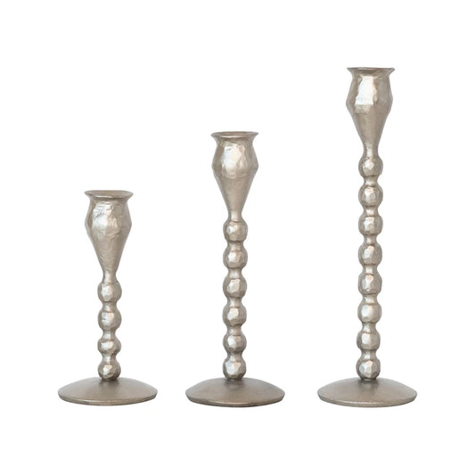 Cast Iron Ball Taper Holders Silver Finish, 3 sizes