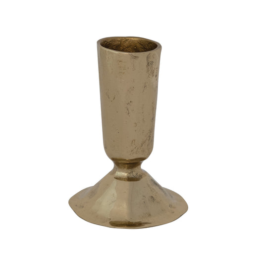 3" Metal Taper Holder, Gold