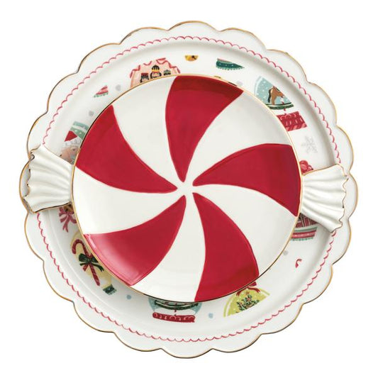 Candy Cane Small Platter