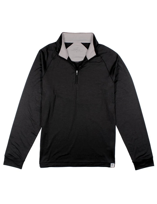 PT CLUBHOUSE QUARTER ZIP, ONYX