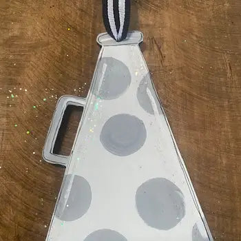 Cheer Megaphone Christmas Ornament - Personalizable