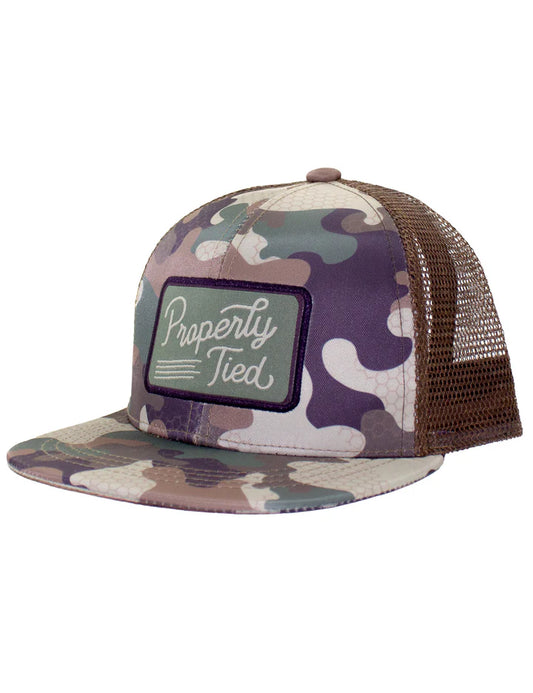 PT Youth Sportsman Trucker Hat Delta Woodland Camo