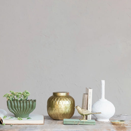 Handmade Paper Mache Taper Holder