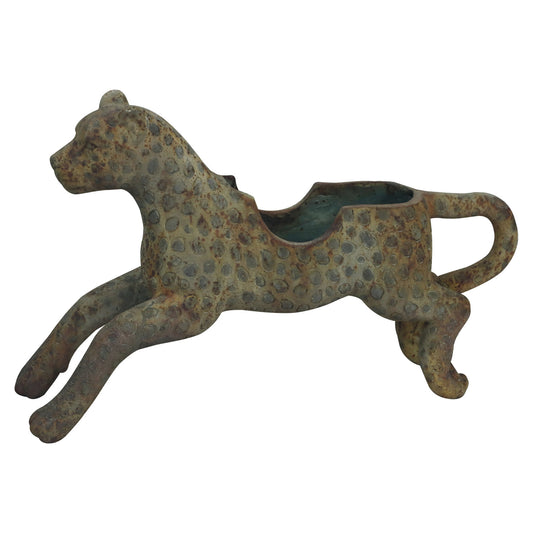 Vintage Leopard Shaped Container