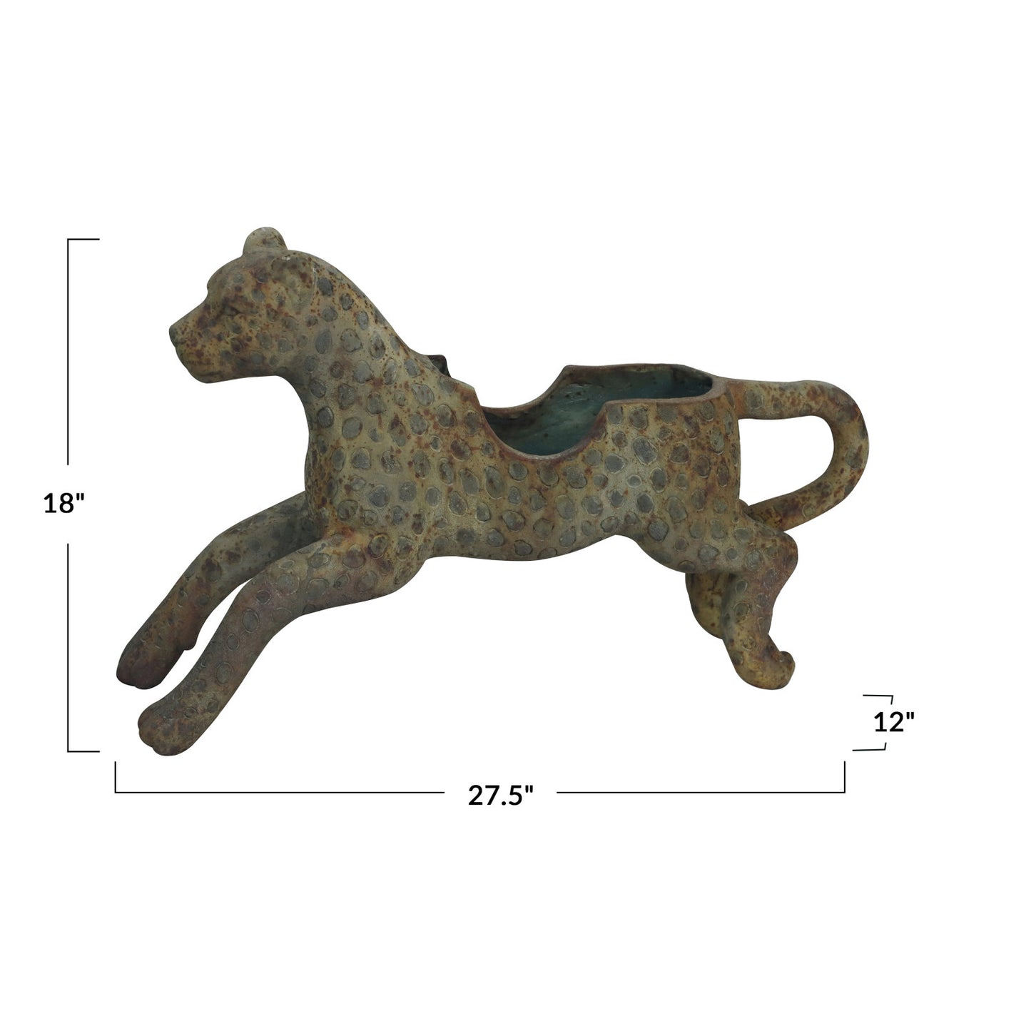 Vintage Leopard Shaped Container