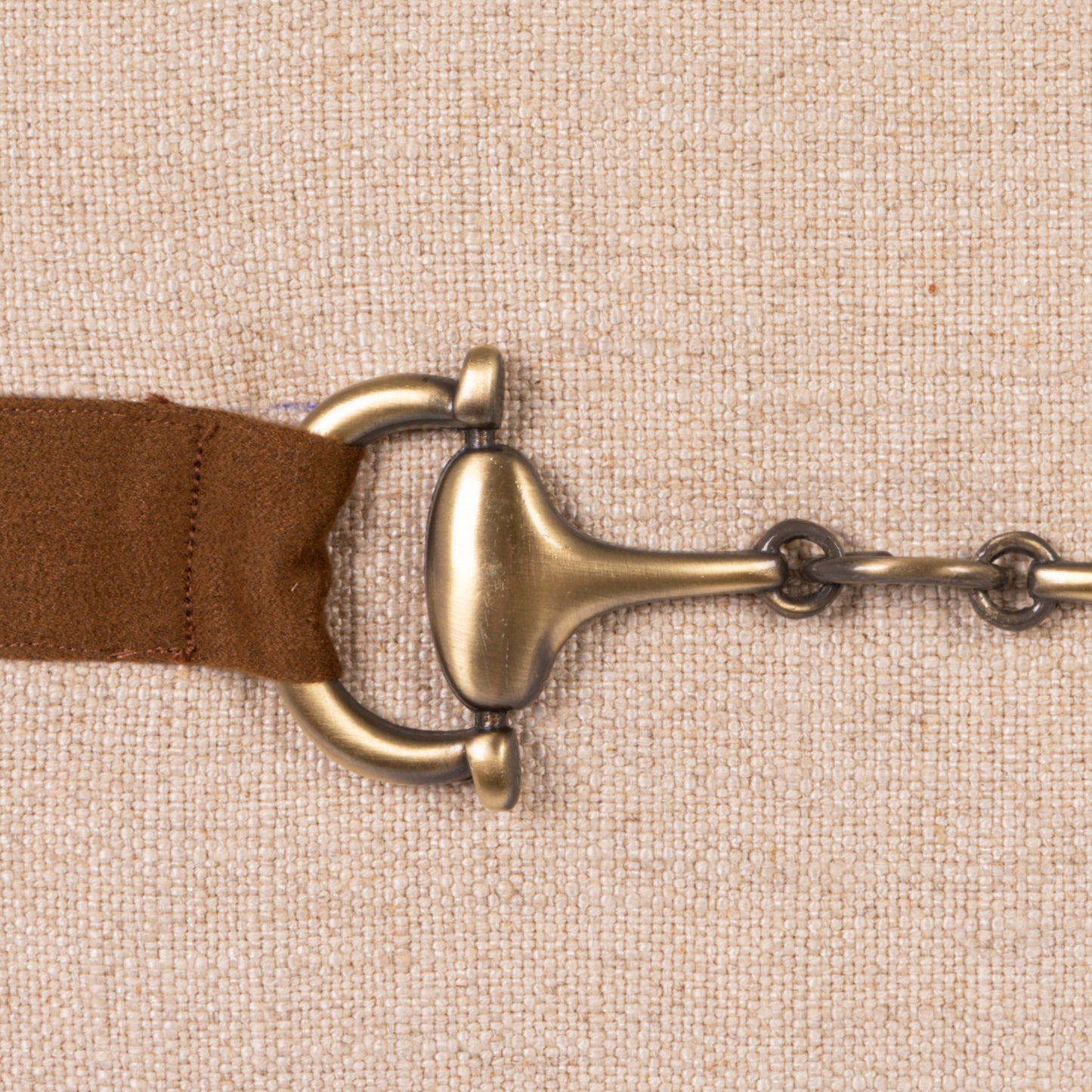 Linen Lumbar Pillow w/ Belt Buckle