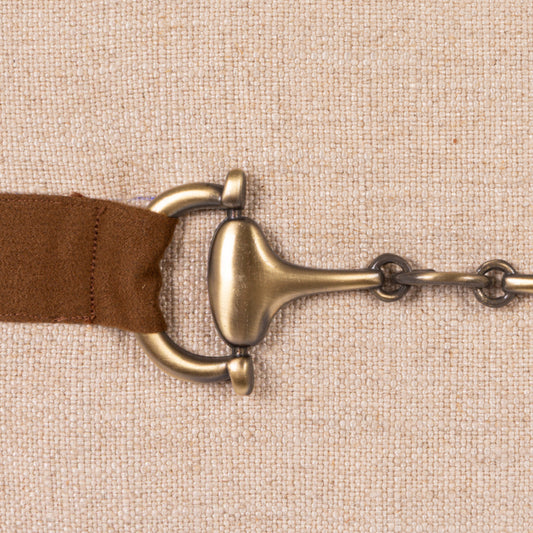 Linen Lumbar Pillow w/ Belt Buckle