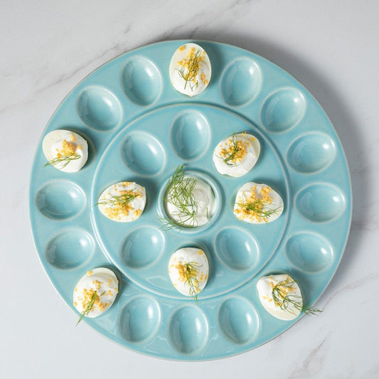 Cook & Host Egg Platter, Robin's Egg Blue