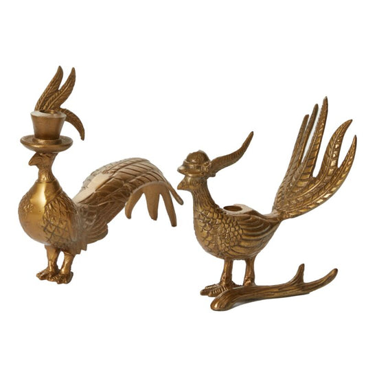 E + E Pheasant Candlestick Collection, 2 Styles