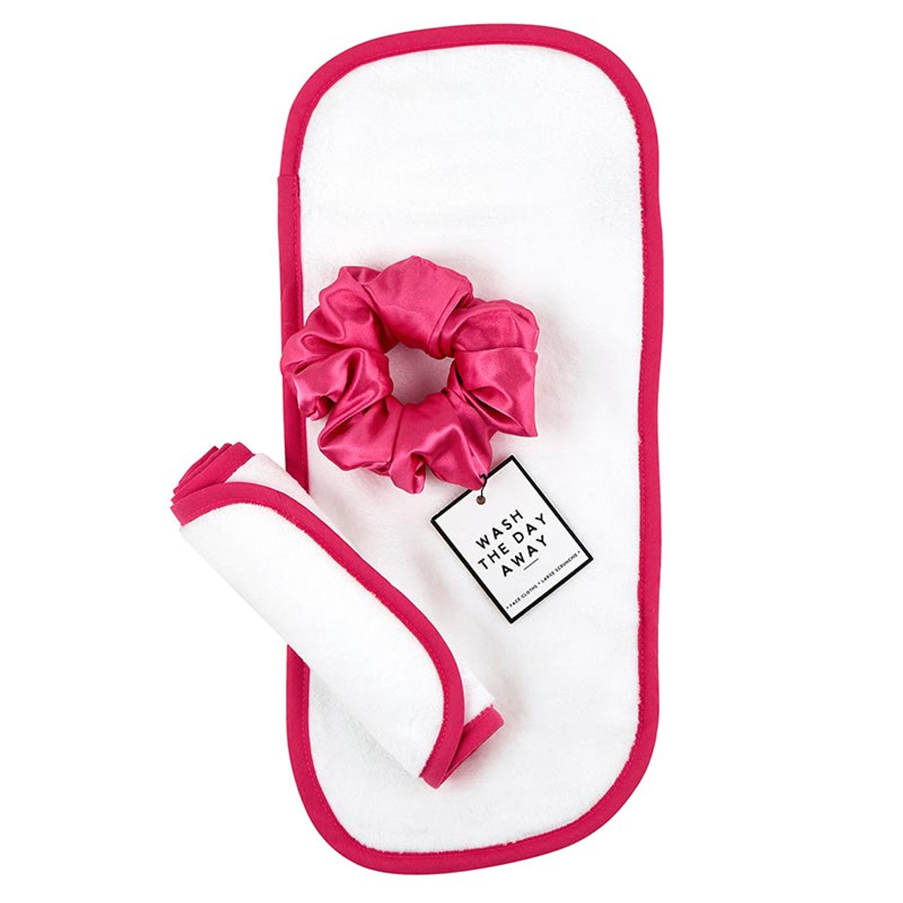 Wash the Day Away Face Cloth + Scrunchie Set, Assorted Colors